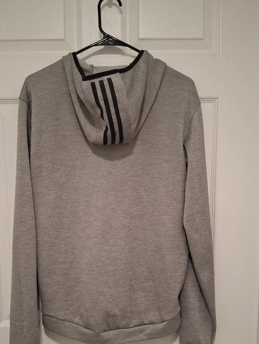 Adidas  Light Gray Hooded Full-Zip Jacket
